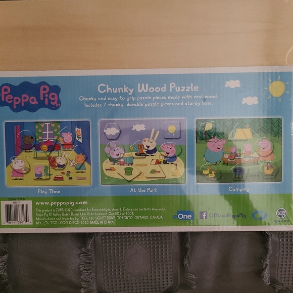 Peppa Pig Chunky Wood Puzzle (Park Scene) - Picture 2 of 5